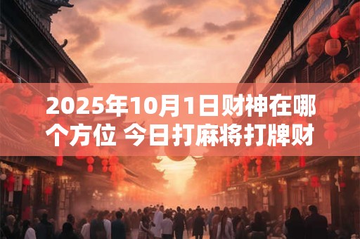 2025年10月1日财神在哪个方位 今日打麻将打牌财运方位