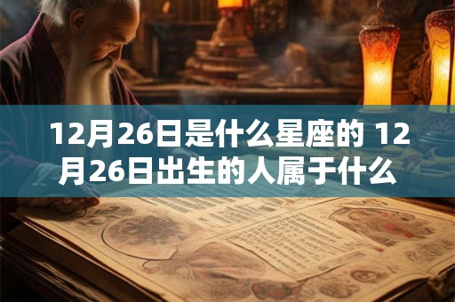 12月26日是什么星座的 12月26日出生的人属于什么星座