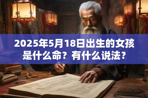 2025年5月18日出生的女孩是什么命？有什么说法？