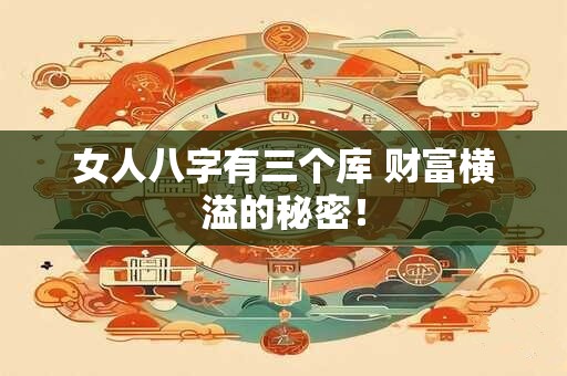女人八字有三个库 财富横溢的秘密！