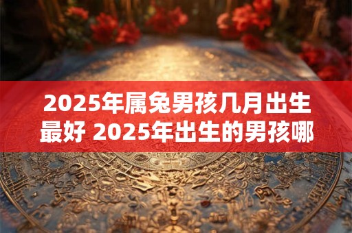 2025年属兔男孩几月出生最好 2025年出生的男孩哪个月份最适合生肖属兔的人