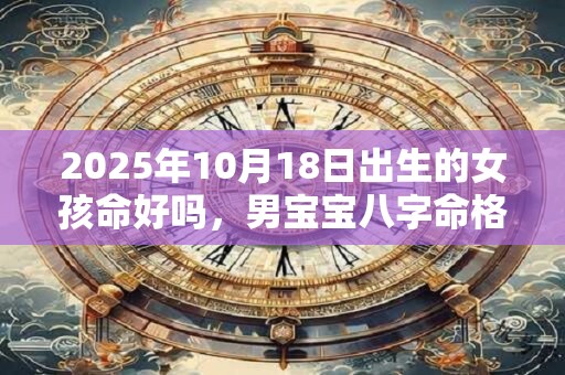 2025年10月18日出生的女孩命好吗，男宝宝八字命格