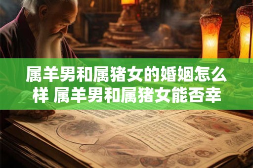 属羊男和属猪女的婚姻怎么样 属羊男和属猪女能否幸福美满地走进婚姻的殿堂