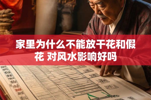 家里为什么不能放干花和假花 对风水影响好吗