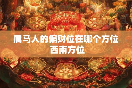 属马人的偏财位在哪个方位 西南方位