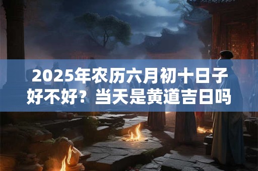 2025年农历六月初十日子好不好？当天是黄道吉日吗