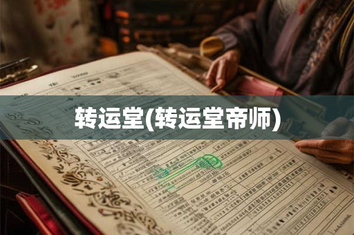 转运堂(转运堂帝师) 转运堂(转运堂帝师)