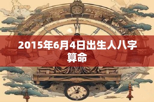 2015年6月4日出生人八字算命
