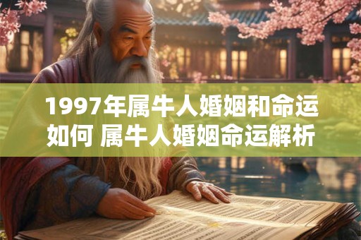 1997年属牛人婚姻和命运如何 属牛人婚姻命运解析