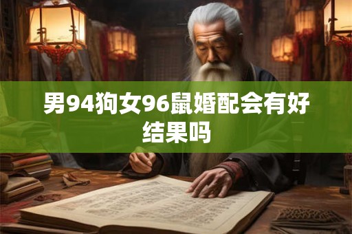 男94狗女96鼠婚配会有好结果吗