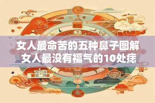 女人最命苦的五种鼻子图解 女人最没有福气的10处痣