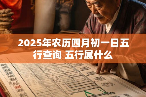 2025年农历四月初一日五行查询 五行属什么