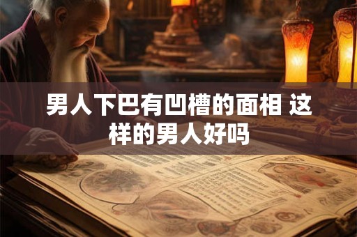 男人下巴有凹槽的面相 这样的男人好吗