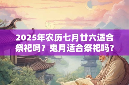 2025年农历七月廿六适合祭祀吗?鬼月适合祭祀吗? 2025年农历七月廿六适合祭祀吗?鬼月适合祭祀吗?