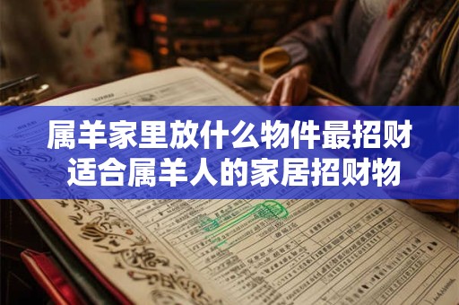 属羊家里放什么物件最招财 适合属羊人的家居招财物件