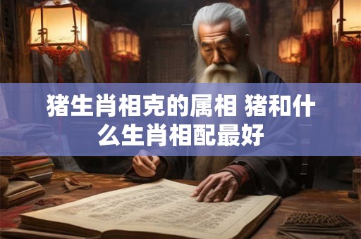 猪生肖相克的属相 猪和什么生肖相配最好