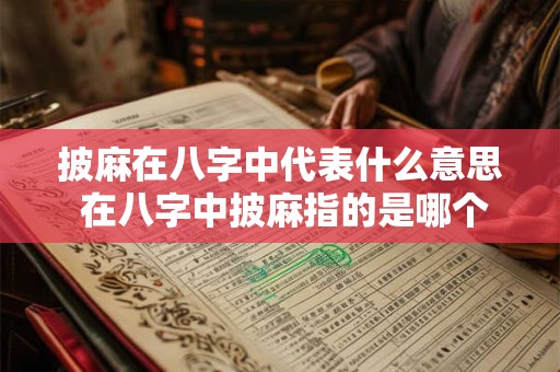 披麻在八字中代表什么意思 在八字中披麻指的是哪个属性意思不变