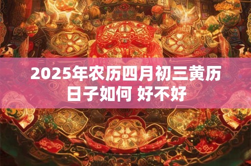 2025年农历四月初三黄历日子如何 好不好
