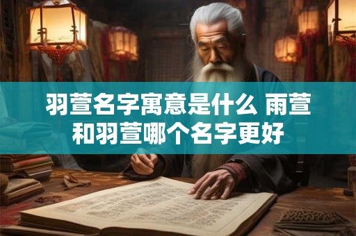 羽萱名字寓意是什么 雨萱和羽萱哪个名字更好