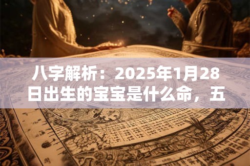 八字解析：2025年1月28日出生的宝宝是什么命，五行缺什么
