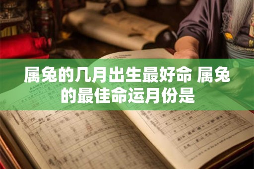属兔的几月出生最好命 属兔的最佳命运月份是