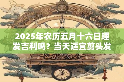 2025年农历五月十六日理发吉利吗？当天适宜剪头发不