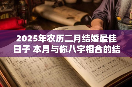 2025年农历二月结婚最佳日子 本月与你八字相合的结婚吉日