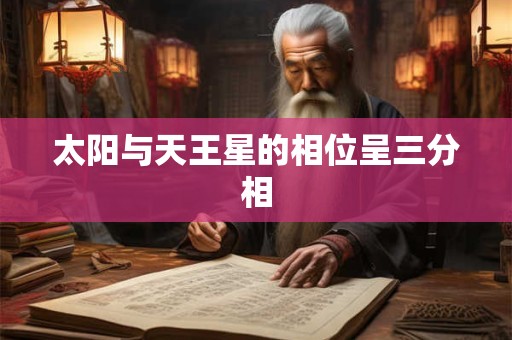 太阳与天王星的相位呈三分相