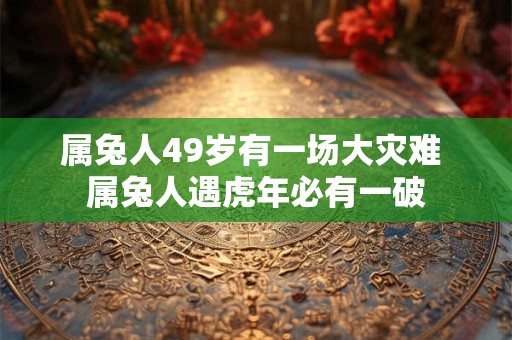 属兔人49岁有一场大灾难 属兔人遇虎年必有一破