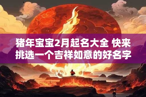 猪年宝宝2月起名大全 快来挑选一个吉祥如意的好名字！