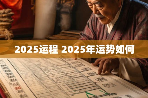 2025运程 2025年运势如何