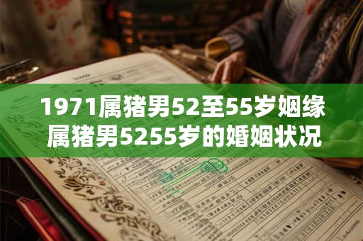 1971属猪男52至55岁姻缘 属猪男5255岁的婚姻状况如何