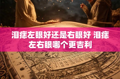 泪痣左眼好还是右眼好 泪痣左右眼哪个更吉利