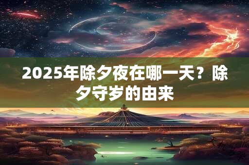 2025年除夕夜在哪一天？除夕守岁的由来