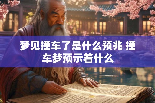 梦见撞车了是什么预兆 撞车梦预示着什么