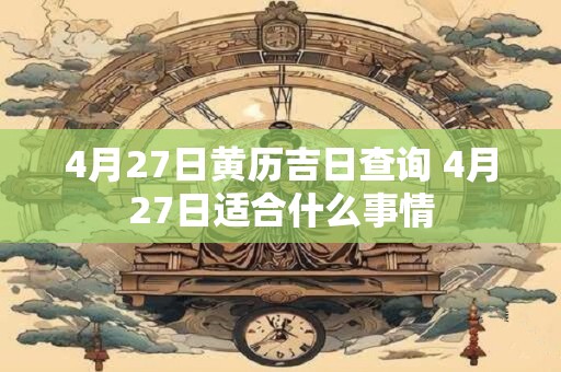 4月27日黄历吉日查询 4月27日适合什么事情