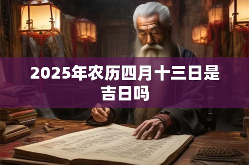 2025年农历四月十三日是吉日吗 2025年农历四月十三日是吉日吗