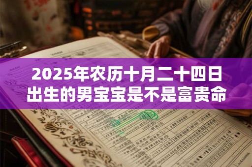 2025年农历十月二十四日出生的男宝宝是不是富贵命