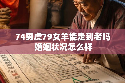 74男虎79女羊能走到老吗 婚姻状况怎么样