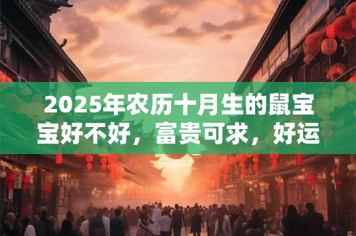 2025年农历十月生的鼠宝宝好不好，富贵可求，好运常伴左右