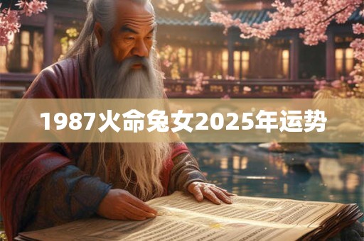 1987火命兔女2025年运势