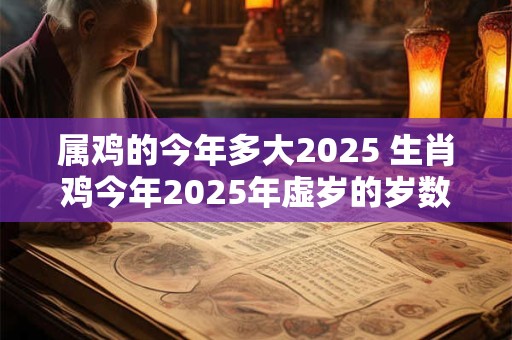属鸡的今年多大2025 生肖鸡今年2025年虚岁的岁数