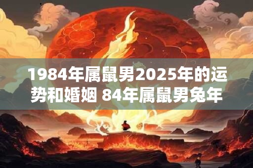 1984年属鼠男2025年的运势和婚姻 84年属鼠男兔年运势表现