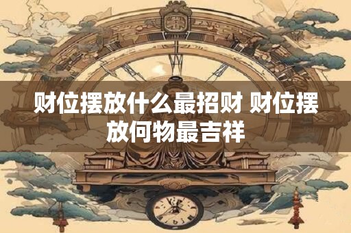 财位摆放什么最招财 财位摆放何物最吉祥