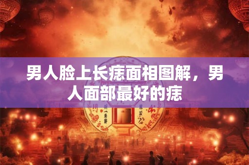 男人脸上长痣面相图解，男人面部最好的痣