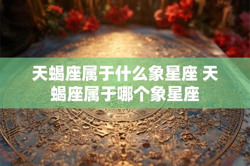 天蝎座属于什么象星座 天蝎座属于哪个象星座