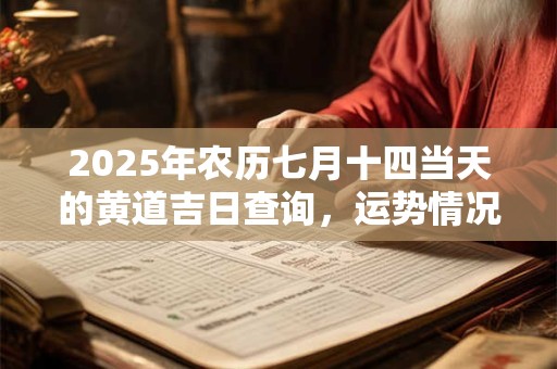 2025年农历七月十四当天的黄道吉日查询，运势情况如何？