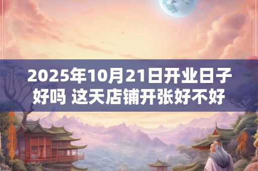 2025年10月21日开业日子好吗 这天店铺开张好不好