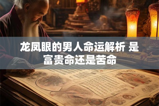 龙凤眼的男人命运解析 是富贵命还是苦命 龙凤眼的男人命运解析 是富贵命还是苦命