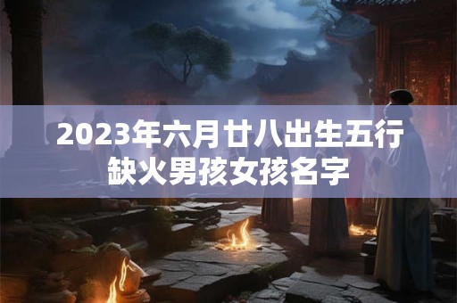 2026年六月廿八出生五行缺火男孩女孩名字